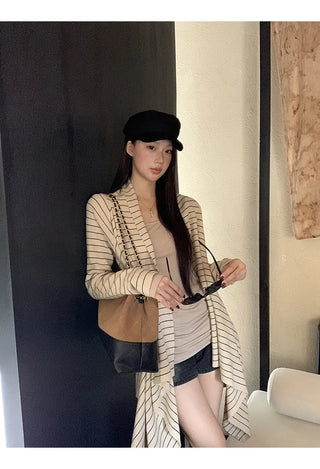 mid-length cardigan