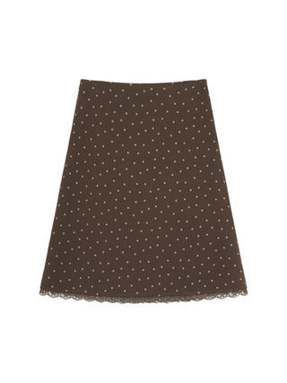polka dot skirt