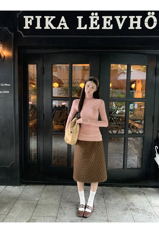 polka dot skirt
