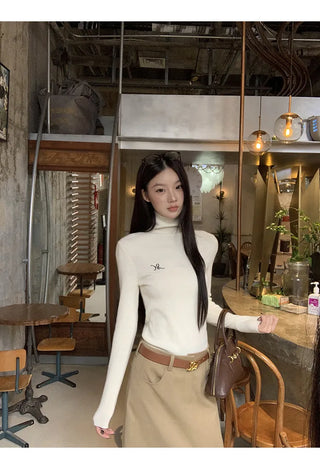 turtleneck knit sweater