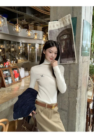 turtleneck knit sweater