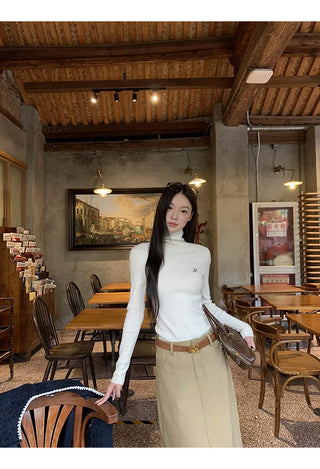 turtleneck knit sweater