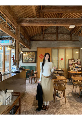 turtleneck knit sweater