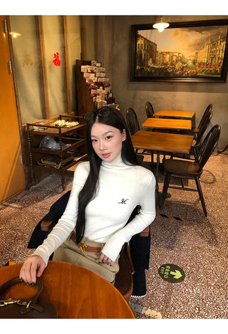 turtleneck knit sweater