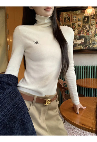 turtleneck knit sweater
