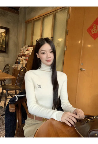 turtleneck knit sweater