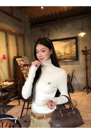 turtleneck knit sweater