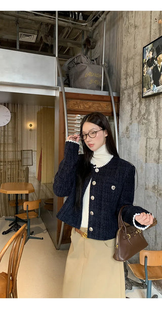 turtleneck knit sweater