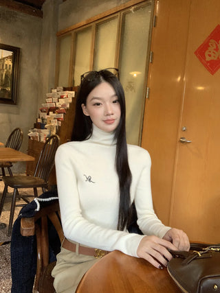 turtleneck knit sweater