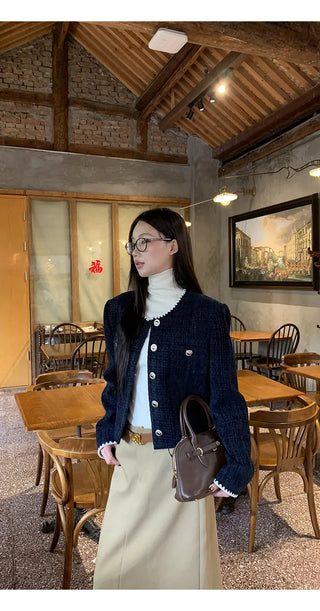 turtleneck knit sweater