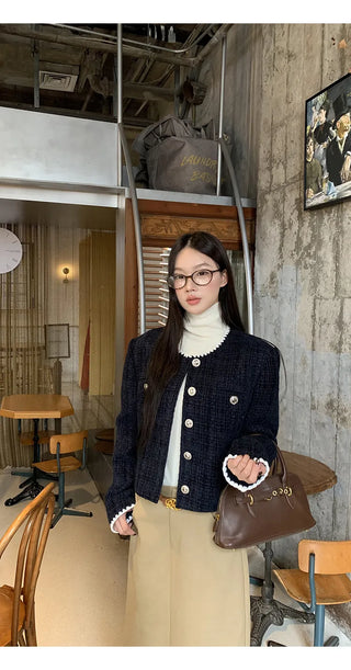 turtleneck knit sweater