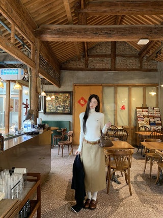 turtleneck knit sweater