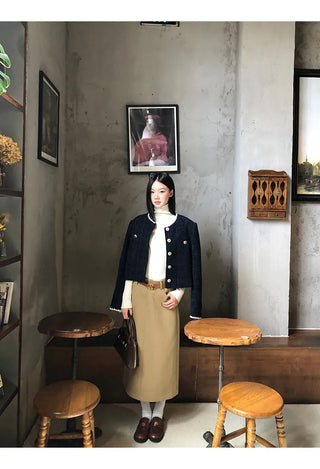 turtleneck knit sweater