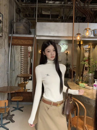 turtleneck knit sweater