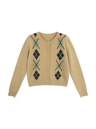 yellow knit cardigan