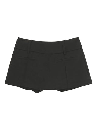 black A-line skirt