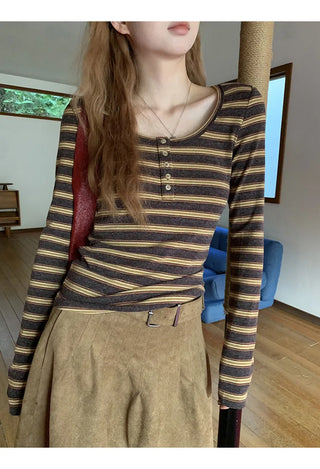 striped knit top
