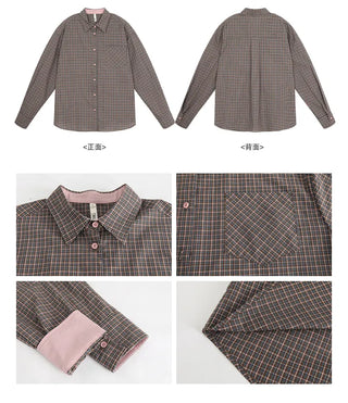 plaid design shirt