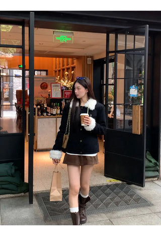 corduroy sheath skirt