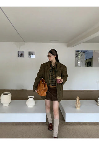 corduroy sheath skirt