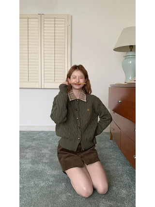 corduroy sheath skirt