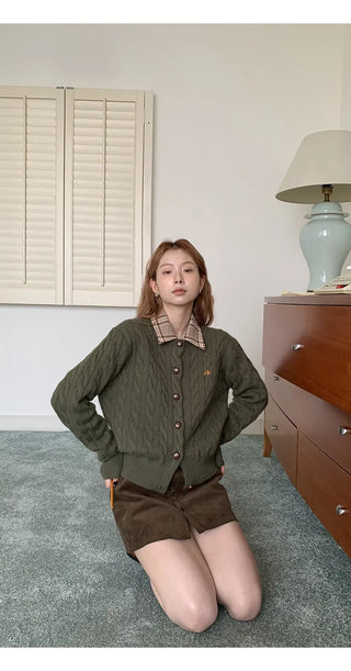 corduroy sheath skirt