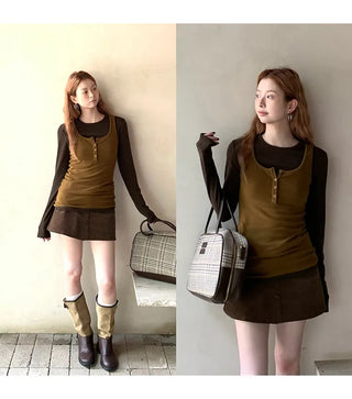 corduroy sheath skirt