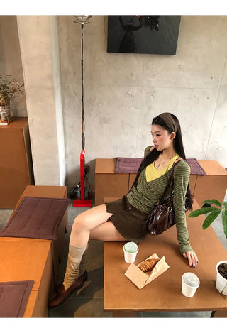 corduroy sheath skirt