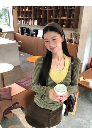 corduroy sheath skirt