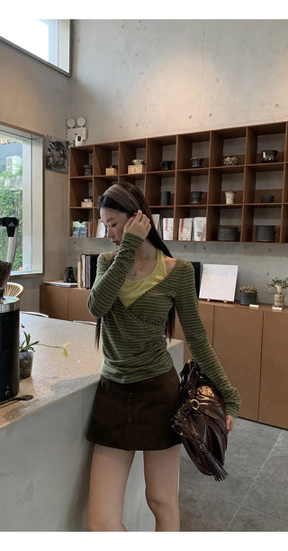 corduroy sheath skirt