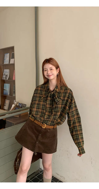 corduroy sheath skirt