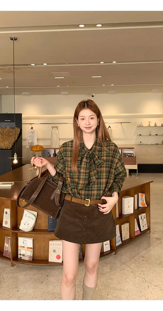 corduroy sheath skirt