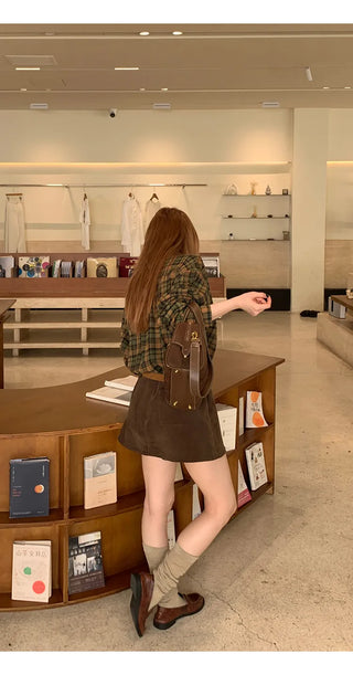 corduroy sheath skirt