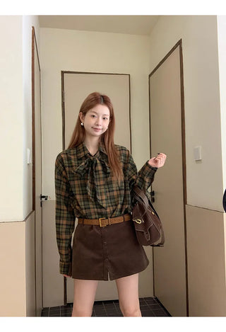 corduroy sheath skirt