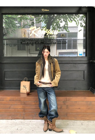 corduroy quilted coat