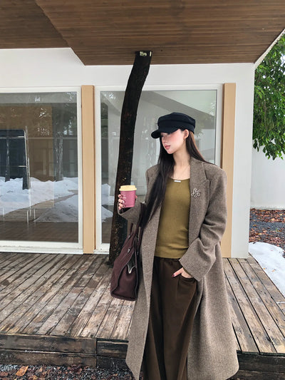quilted wool coat