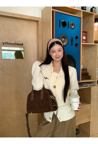 french knit cardigan