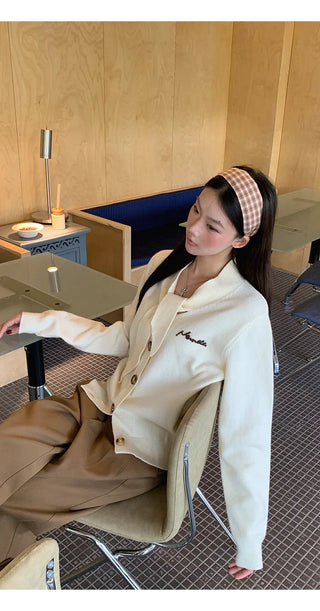 french knit cardigan