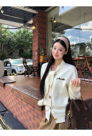 french knit cardigan