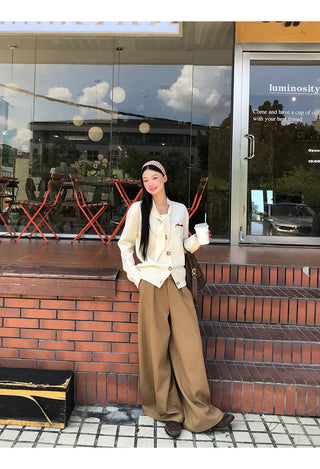 french knit cardigan