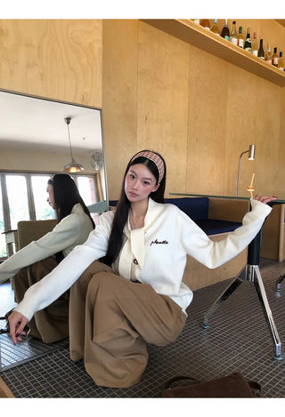 french knit cardigan