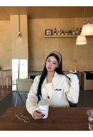 french knit cardigan