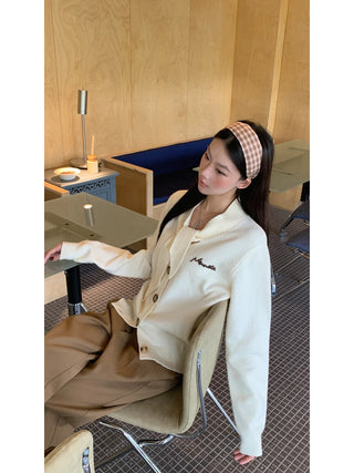 french knit cardigan