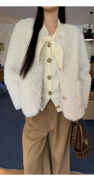 french knit cardigan