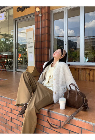 french knit cardigan