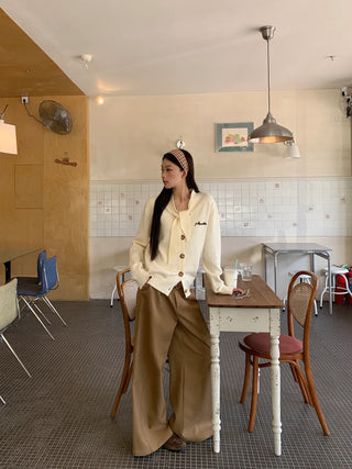 french knit cardigan