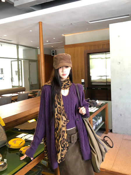 leopard print scarf