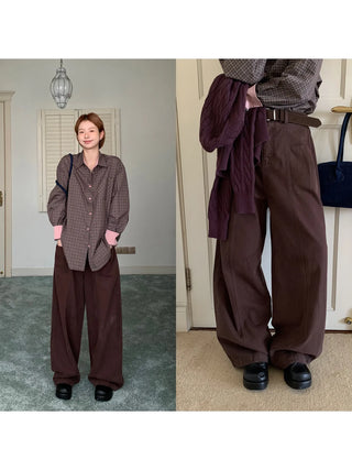 fleece wide pants