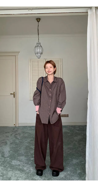 fleece wide pants