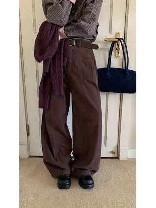 fleece wide pants